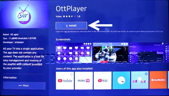 Comment installer OTTPlayer pour IPTV
